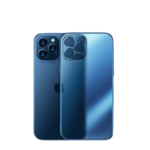 Iphone tok átlátszó - kék (12 pro Max)