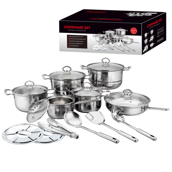 Rozsdamentes acél edénykészlet - PDQ011180