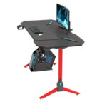 Gamer asztal fényekkel 140*60*73 - piros - Image 3